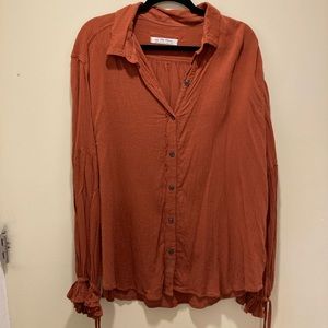 We the Free Burnt Orange Blouse size L